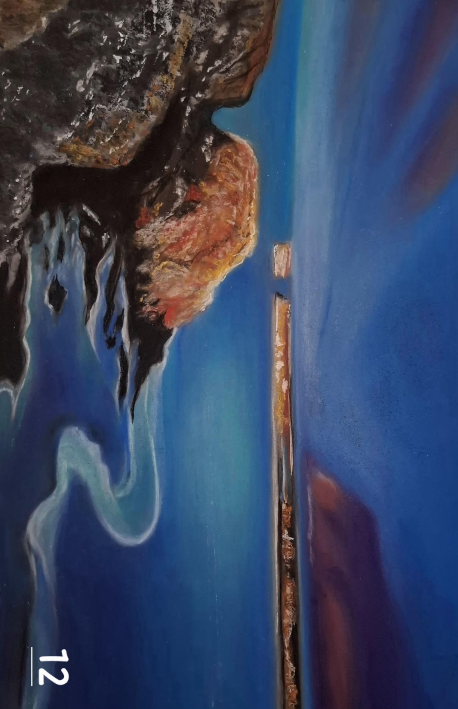 Côtes Bretonnes - Pastel sec 47x31 par Marie-Ange Amatulli